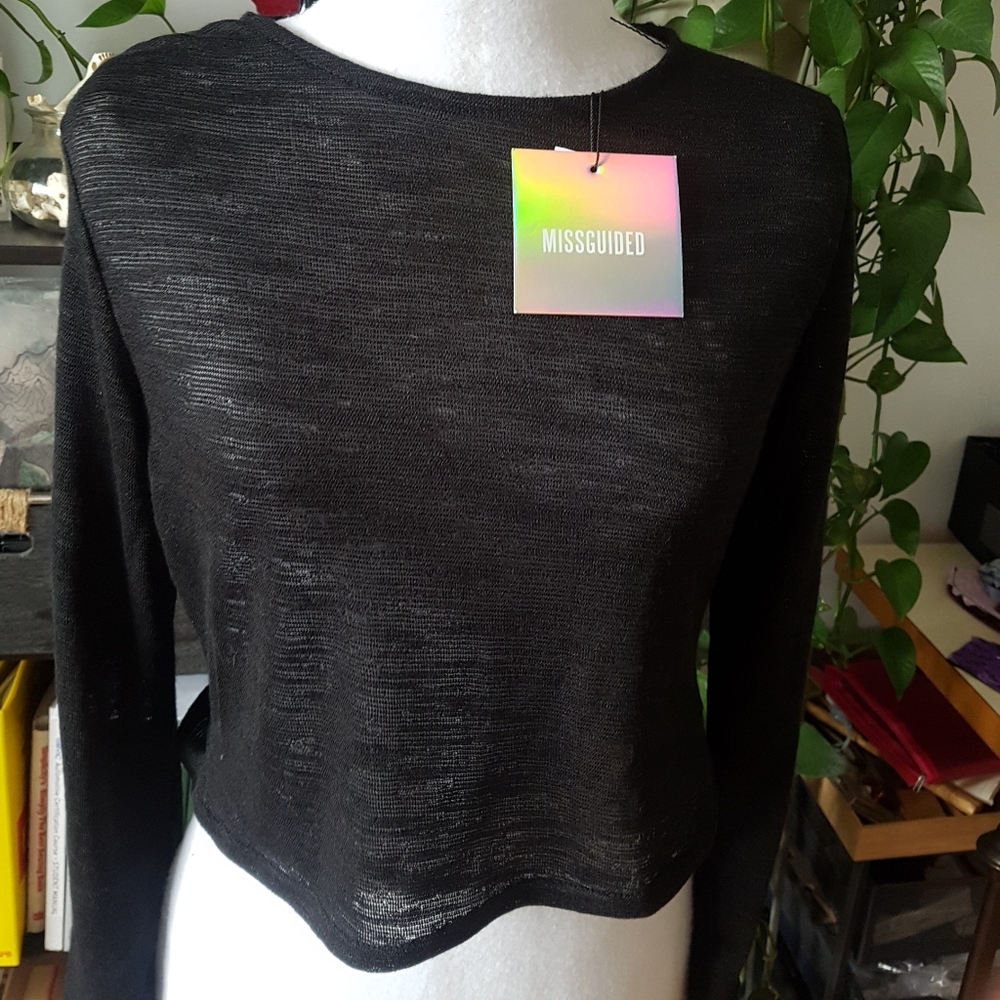Misguided cropped top, size M